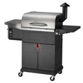 ZPG-600D3E 8-in-1 Pellet Grill & Smoker, 572 sq. in., Porcelain-Coated Steel, Smoke Color