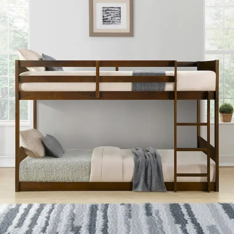 Delphia Twin Over Twin Low Profile Bunk Bed - 77.33 L x 42.25 D x 51.5 H