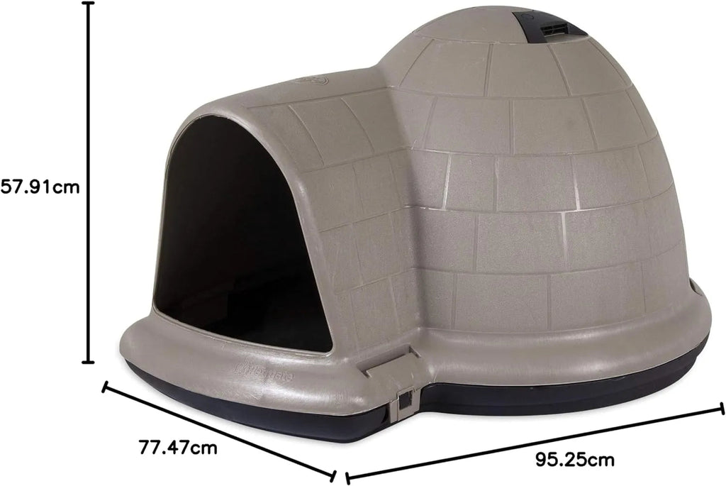XL All-Weather Igloo Dog House for 90-125 Lb. Dogs