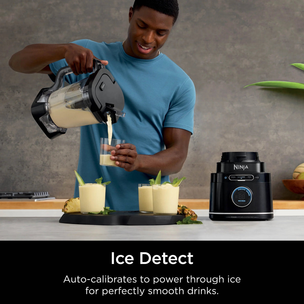 Ninja Detect Kitchen System Power Blender And Processor With BlendSense Technology, 1700 Peak Watt - TB400