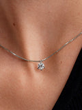 Pandora Nova 14k White Gold Lab-grown Diamond Pendant Necklace