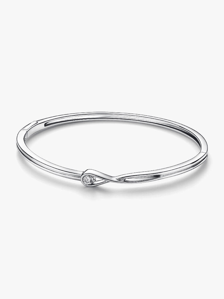 Pandora Brilliance Lab-Grown Diamond Bangle Bracelet and Ring Set 0.30 carat tw Sterling Silver