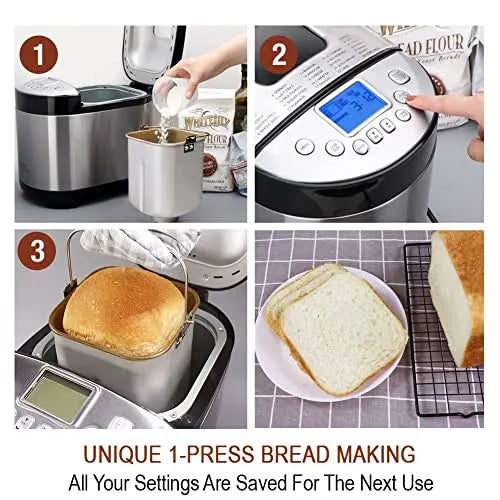 KitchenArm 29-in-1 Smart Bread Maker With Gluten Free Setting