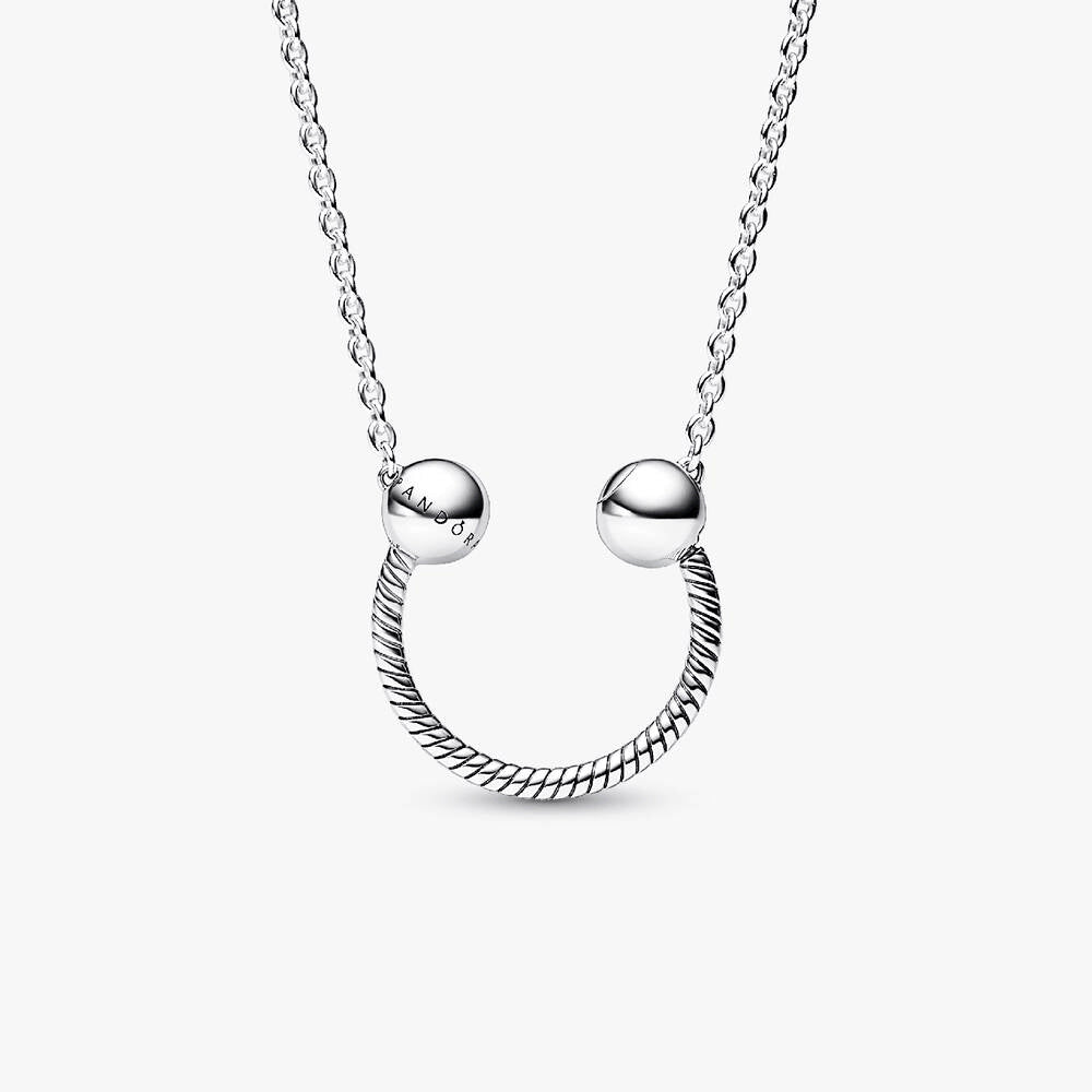 FINAL SALE - Pandora Moments U-shape Charm Pendant Necklace