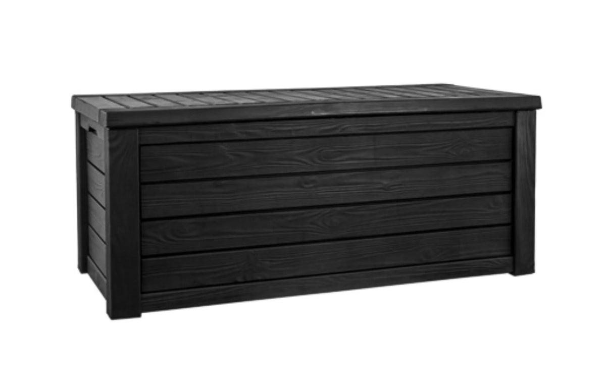 150 Gallon Resin Outdoor Storage Box, Dark Gray