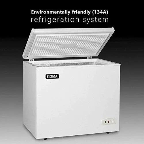 KITMA Commercial Top Chest Freezer 7 Cu. Ft. White