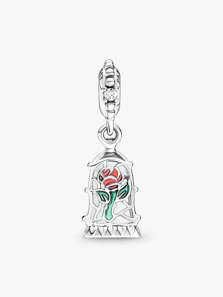 Disney Beauty and the Beast Enchanted Rose Dangle Charm