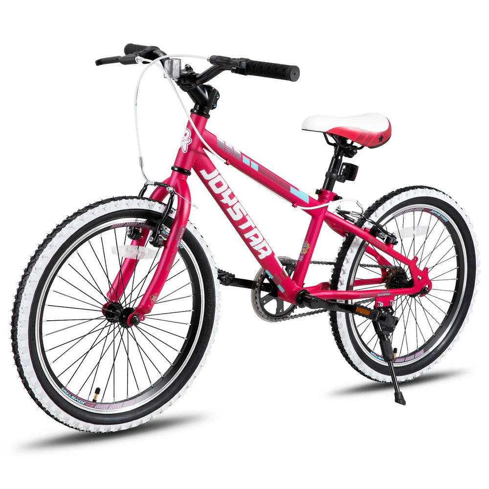Kids' Single-Speed Mountain Bike, 20-Inch/24-Inch - White Wall Knobby Tires