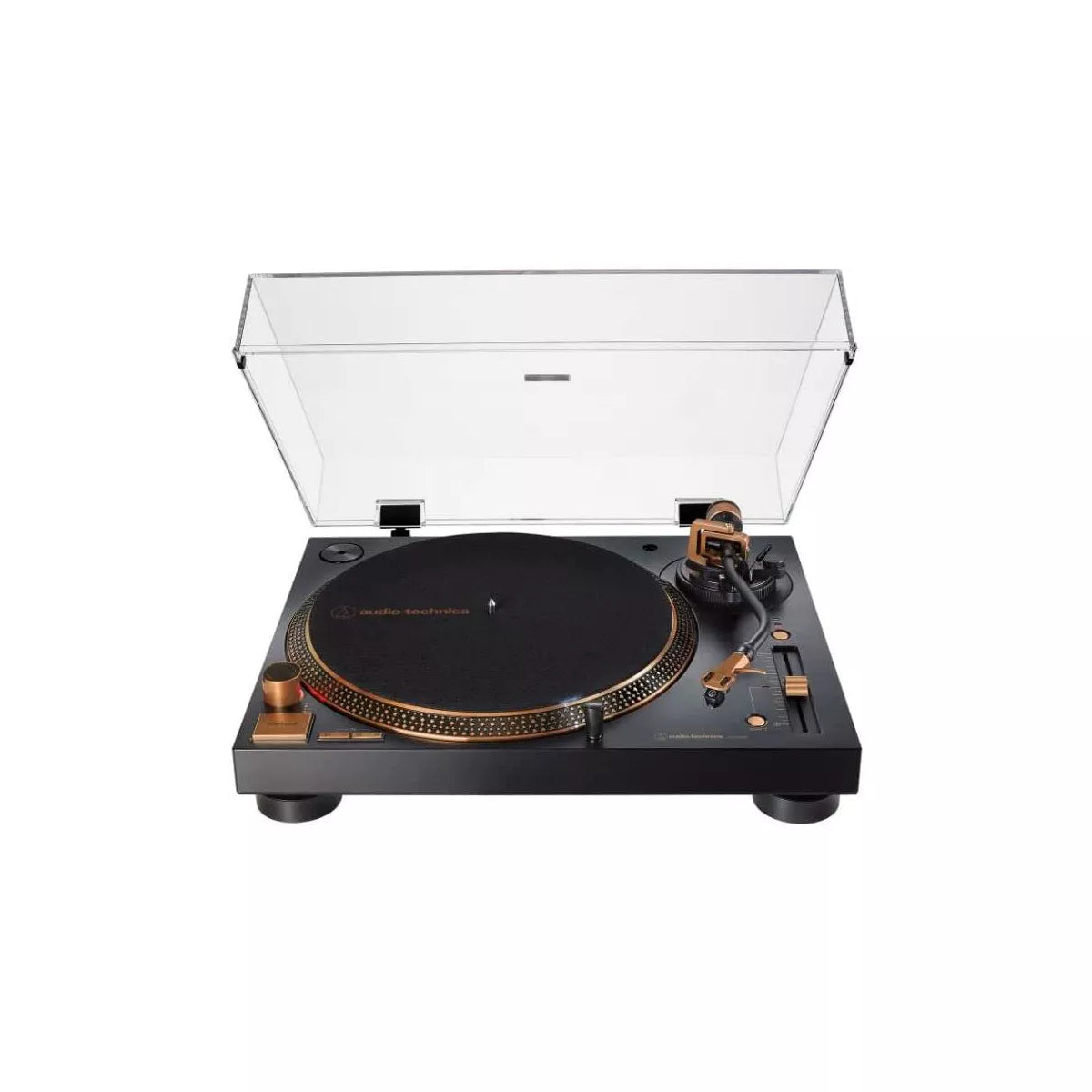 Direct-Drive USB Turntable 3-Speed Vinyl Player With Built-In Preamp And Digital Conversion - Bronze