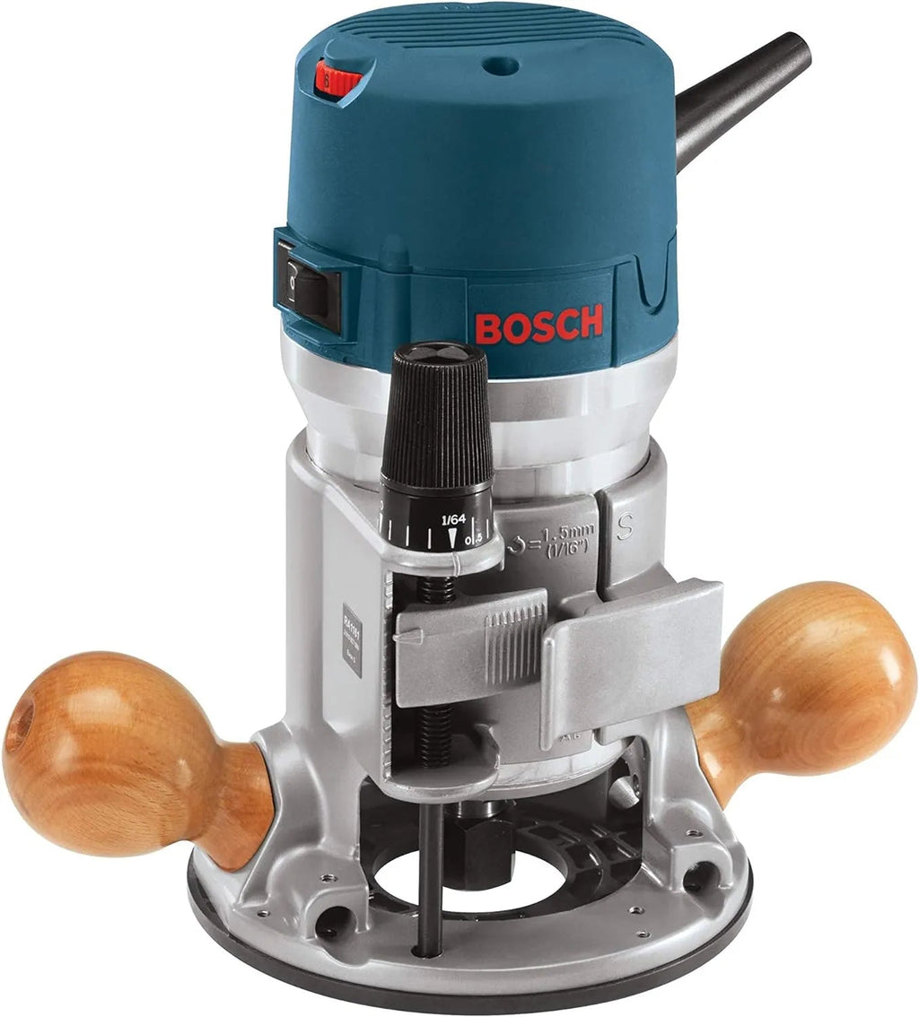 12-Amp 2.25 HP Wood Router Combo Kit With Plunge Router, Fixed Base And Variable Speed