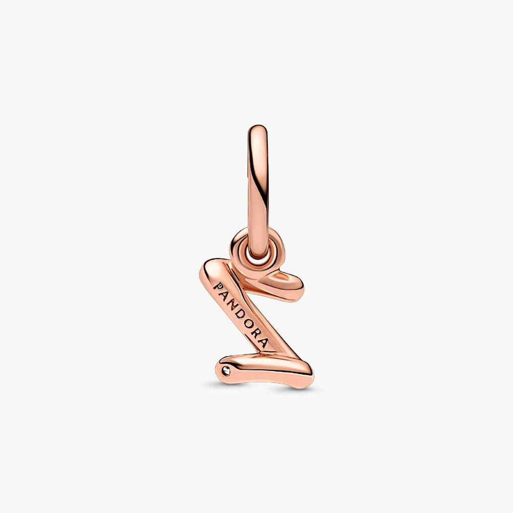 FINAL SALE - Letter Z Script Alphabet Dangle Charm