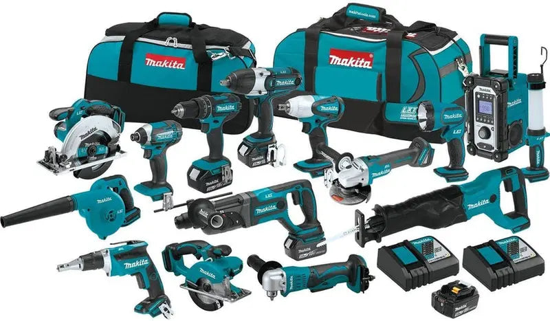 Makita 18V LXT 15-Piece Cordless Tool Combo Kit - XT1501