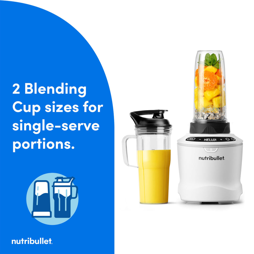 1400-Watt Multi-Function Countertop Blender Combo, 64 oz Pitcher, 32 oz And 24 oz Cups, Gunmetal-Gray