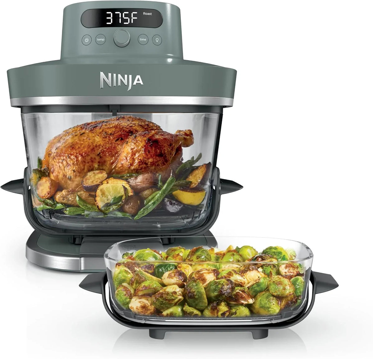 Ninja Crispi Pro 6-In-1 Glass Air Fryer - 6 qt And 2.5 qt Glass Containers