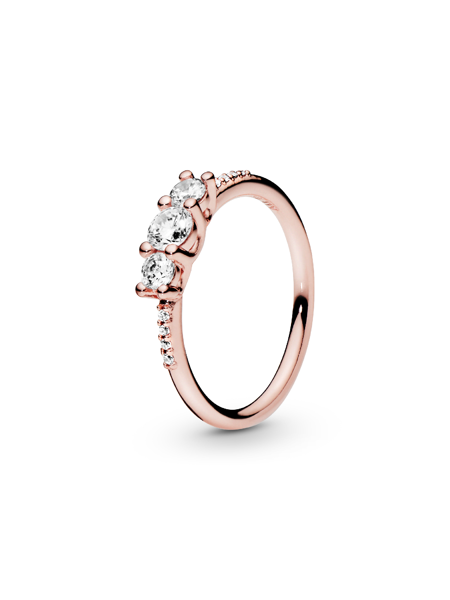 FINAL SALE - Clear Three-Stone Ring