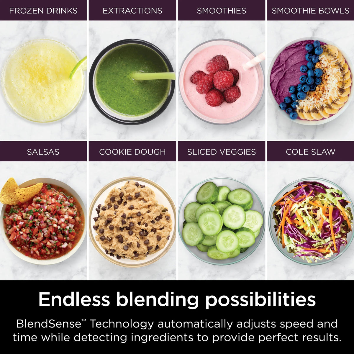 Ninja Detect Kitchen System Power Blender And Processor With BlendSense Technology, 1700 Peak Watt - TB400