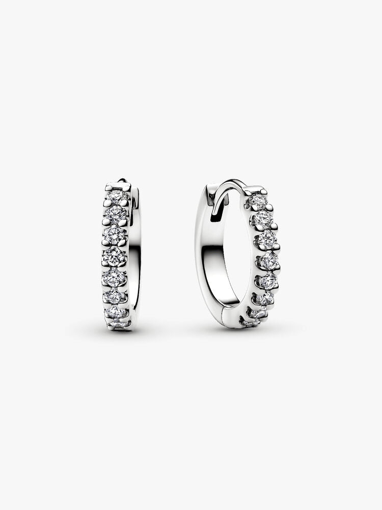 Pandora Era Lab-Grown Diamond Pavé Hoop Earrings