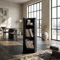 Contemporary Round Natural Wood Magazine Rack For Living Room
