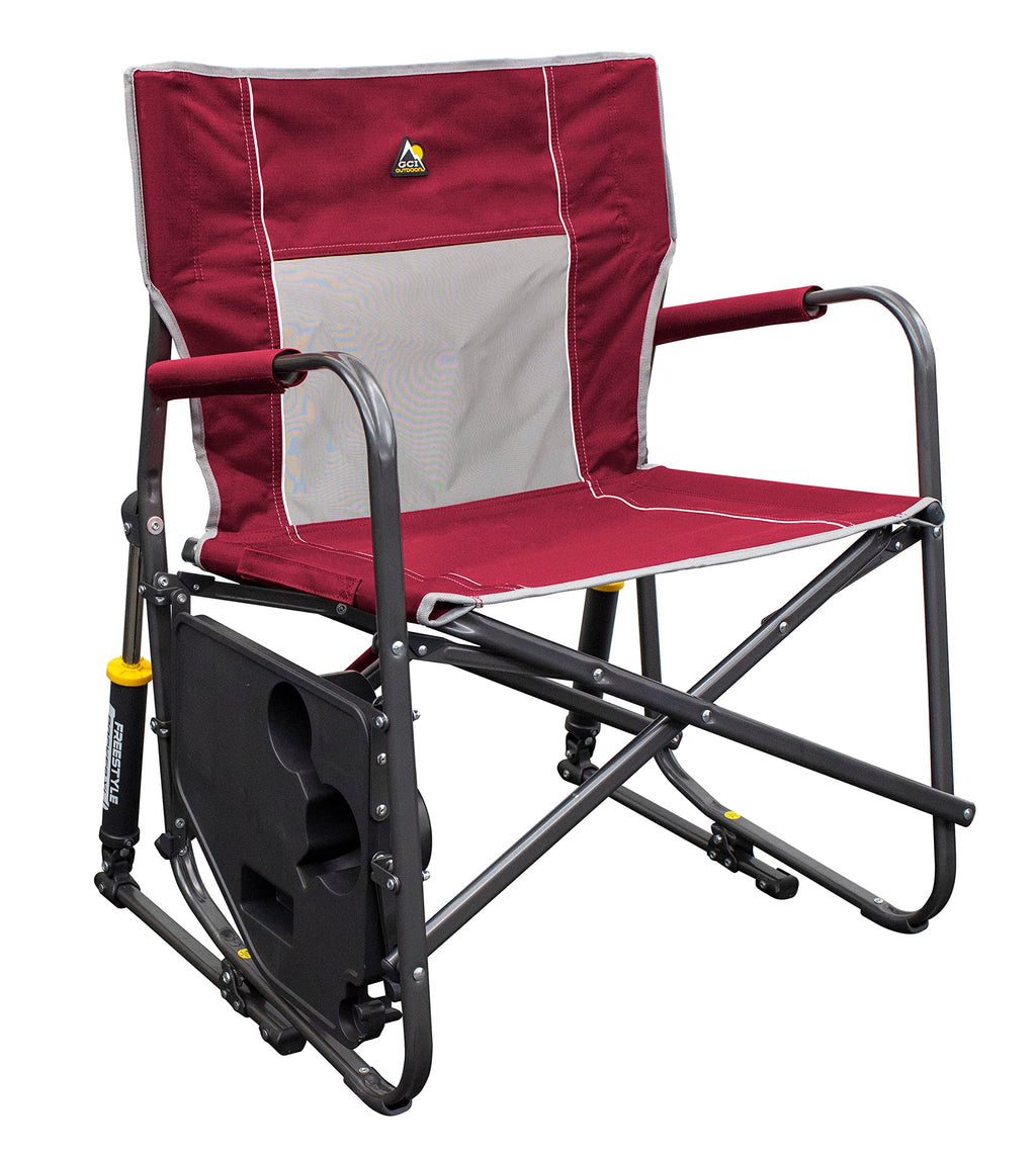 GCI Outdoor Folding Rocking Chair With Side Table, Supports 250 lbs - Freestyle Rocker XL