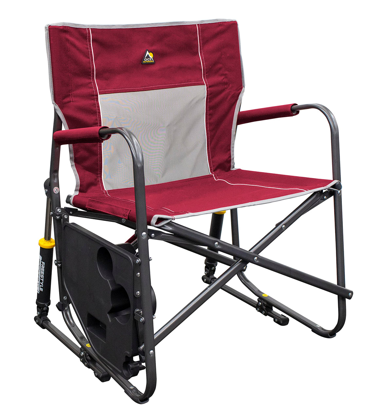 GCI Outdoor Folding Rocking Chair With Side Table, Supports 250 lbs - Freestyle Rocker XL