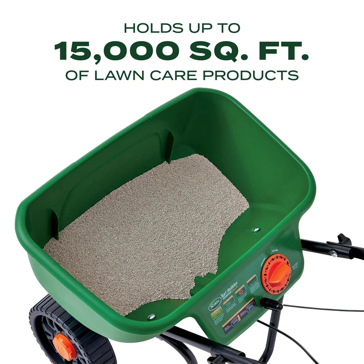 Scotts Turf Builder EdgeGuard DLX Broadcast Spreader 15,000 sq. ft.