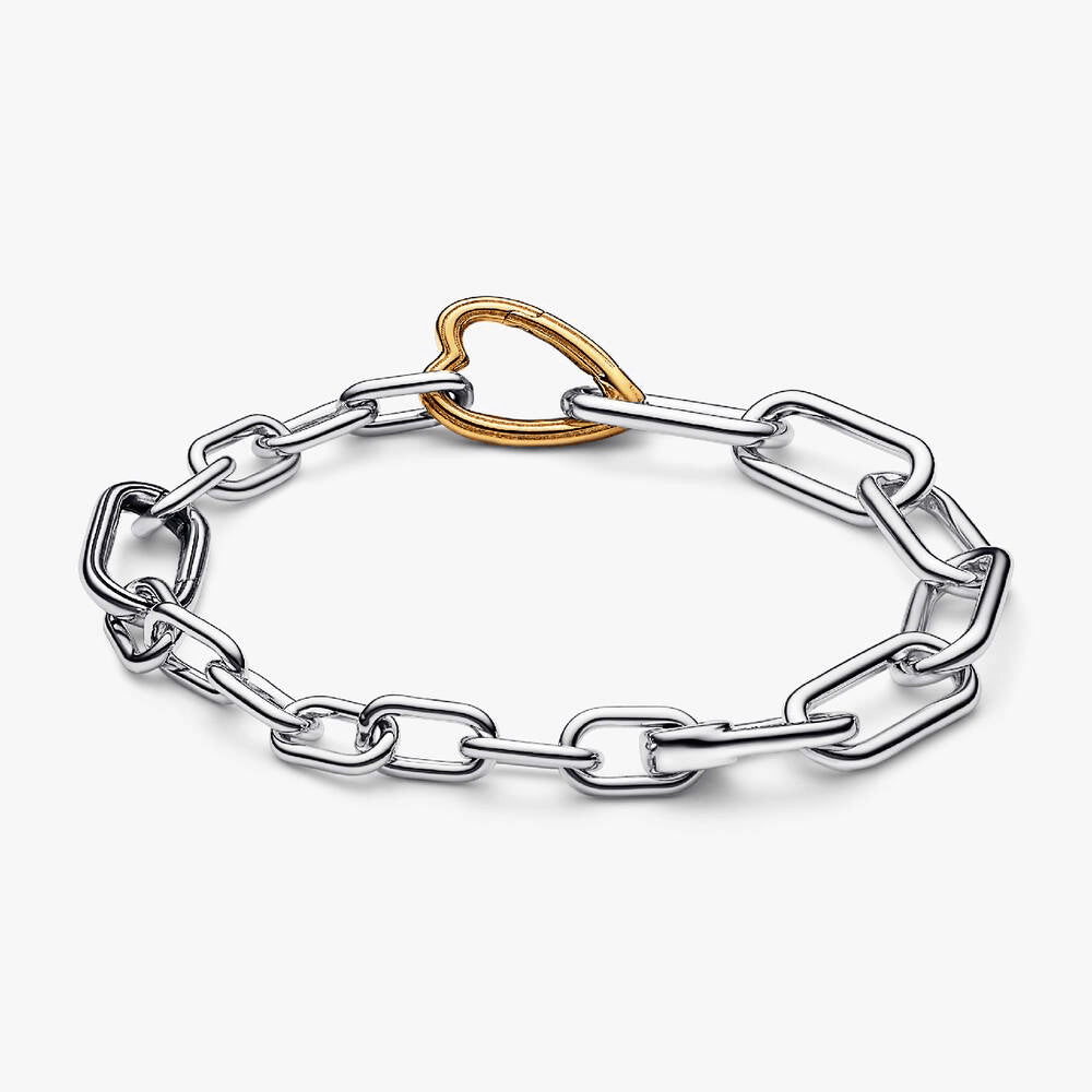 FINAL SALE - Pandora ME Two-tone Heart Openable Link Chain Bracelet