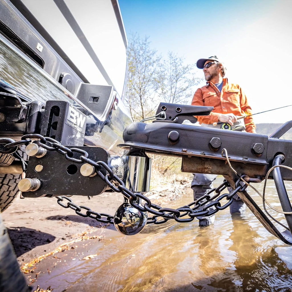 Adjustable Trailer Hitch Ball Mount - Tow And Stow Towing Hitch
