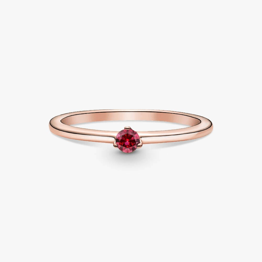 FINAL SALE - Red Solitaire Ring