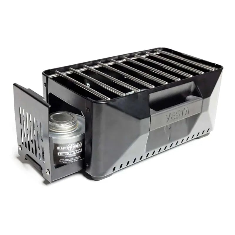 InstaFire Compact Self-Powered Heater & Stove With 3 6-Hour Canned Heat Cans, 11D x 7.5W x 10.75H - VESTA