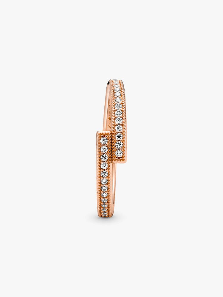 FINAL SALE - Sparkling Overlapping Ring