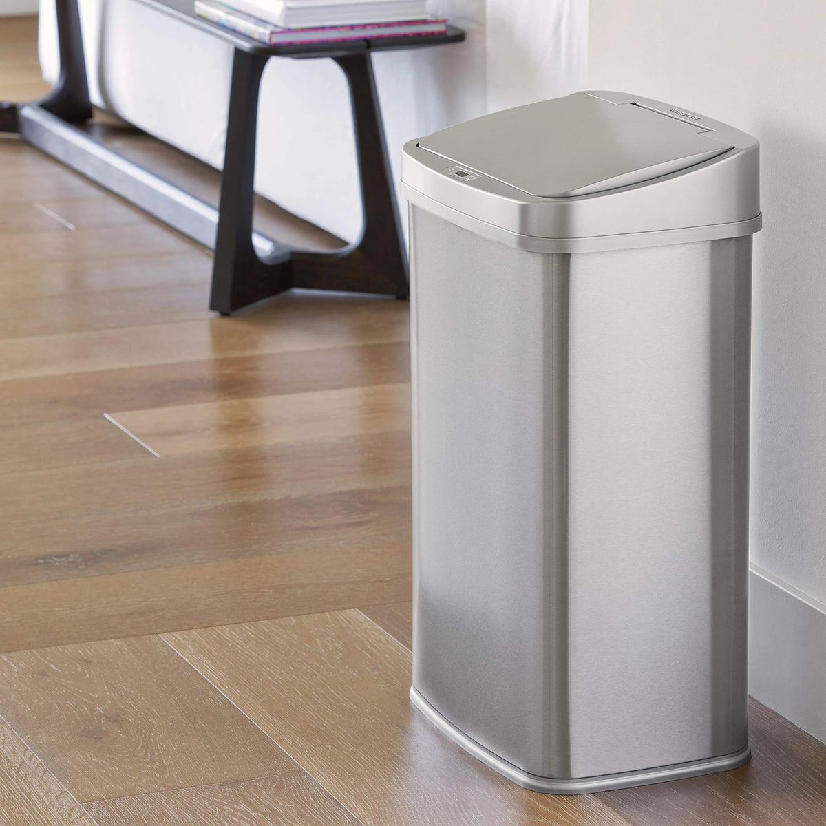 13 Gallon Touchless Motion Sensor Trash Can With Automatic Sensor Lid