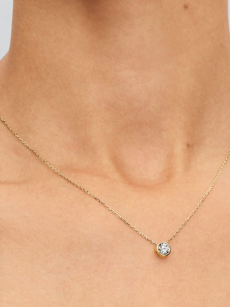 Pandora Era Bezel Lab-Grown Diamond Pendant Necklace