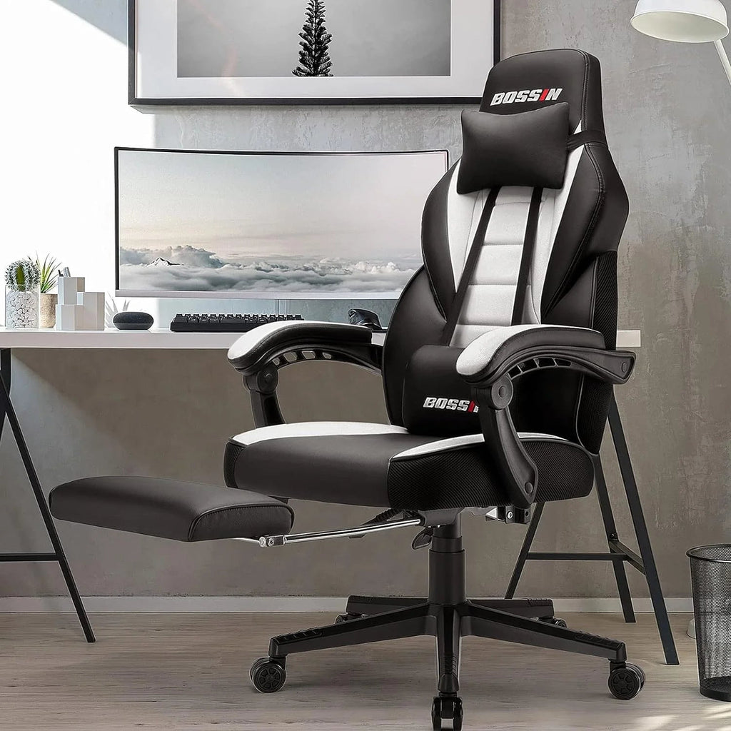 Racing Style Gaming Chair, 300 lbs Big And Tall High Back Computer Chair