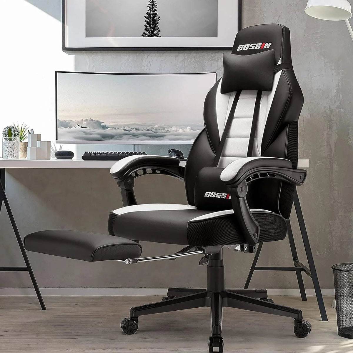 Racing Style Gaming Chair, 300 lbs Big And Tall High Back Computer Chair