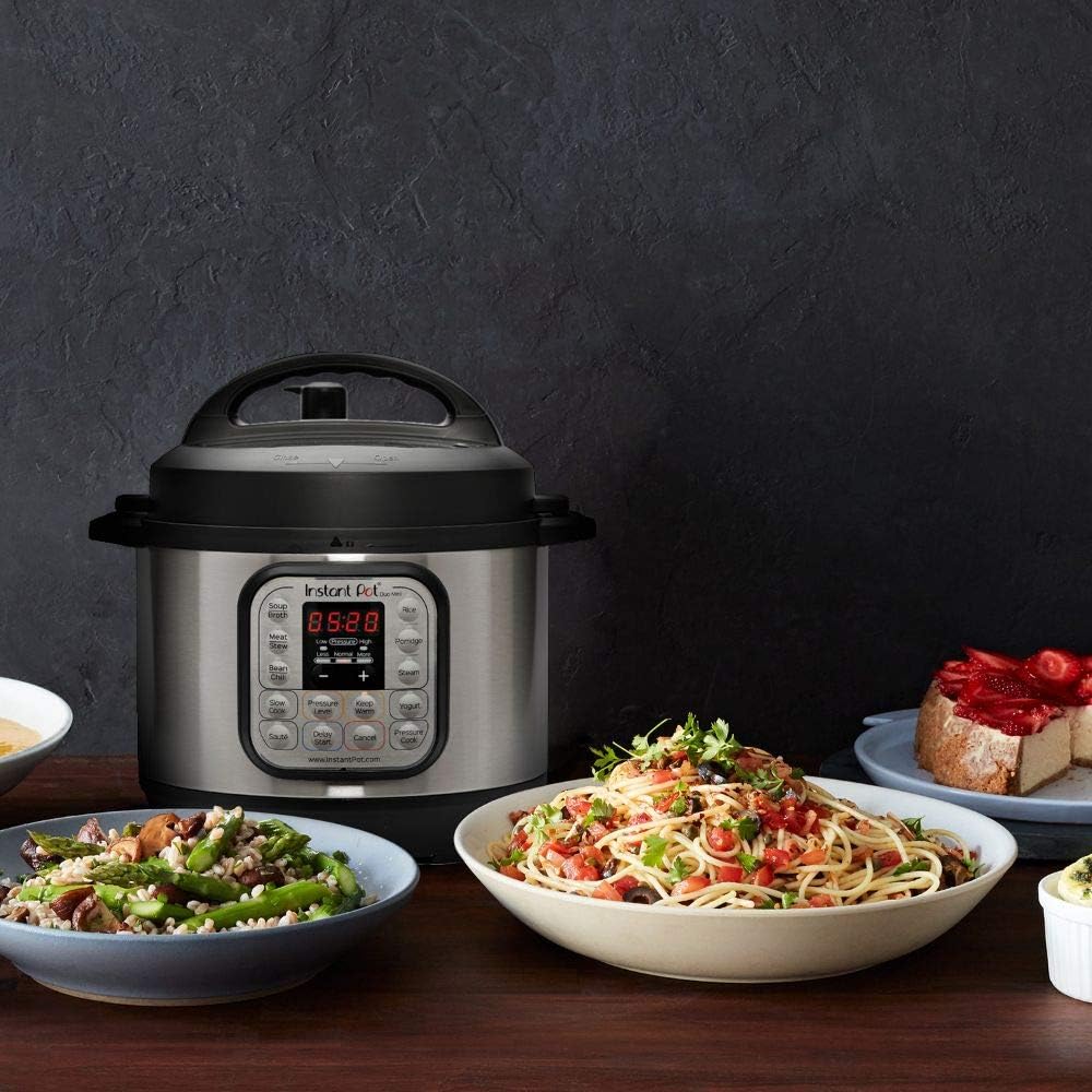 Instant Electric Pressure Cooker, 3 Quart, 11 One-Touch Programs, Ceramic Cooking Pot - Duo Mini