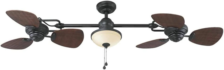 Harbor Breeze Twin Breeze II 74in Outdoor Ceiling Fan, Bronze - L0982 396772