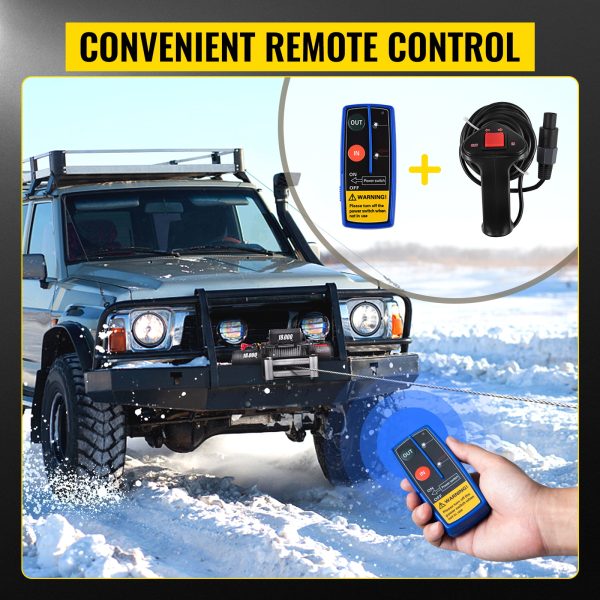 Electric Winch 18,000 lbs 12V Steel Cable