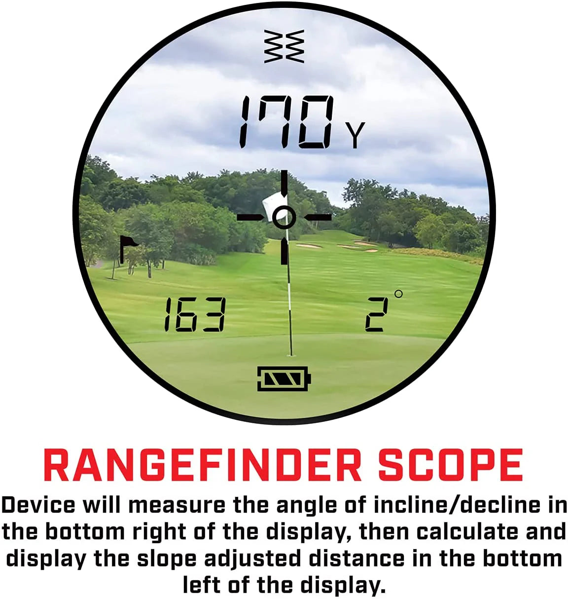 Callaway 300 Pro Slope Laser Golf Rangefinder, 6x, 5-1000 Yards - Enhanced 2021 Model