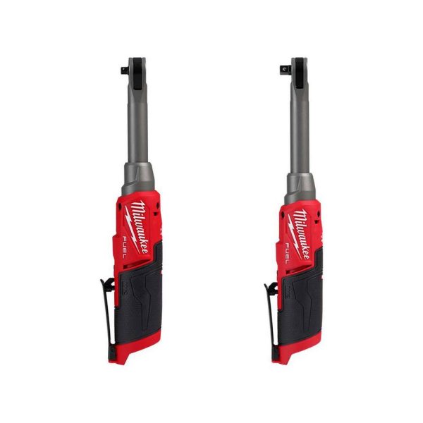 12V Cordless Extended Reach High-Speed Ratchet Set, 1/4-Inch And 3/8-Inch Drive Electric Ratchets, Lithium-Ion Battery Powered
