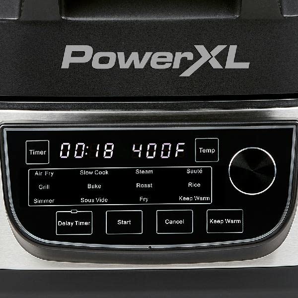12-in-1 Grill And Air Fryer Combo, 6-Qt, 1550W, Stainless Steel
