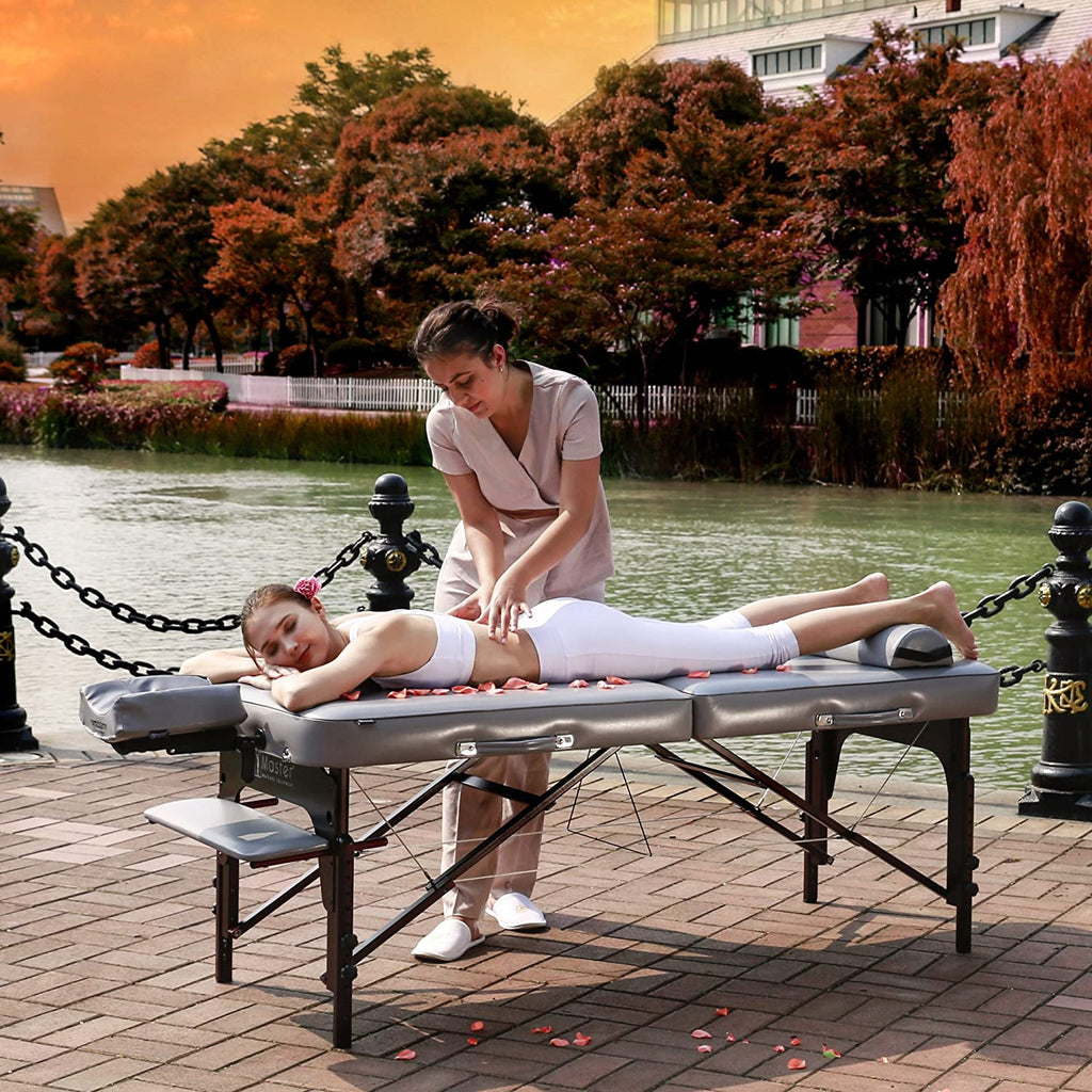 30-Inch Portable Massage Table With Memory Foam