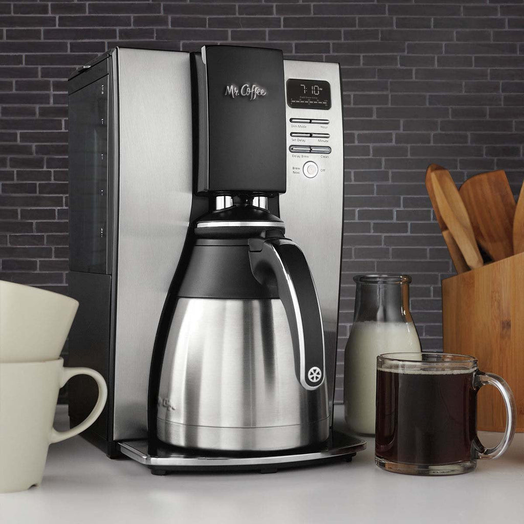 10-Cup Programmable Coffee Maker With Thermal Carafe And Strong Brew Selector