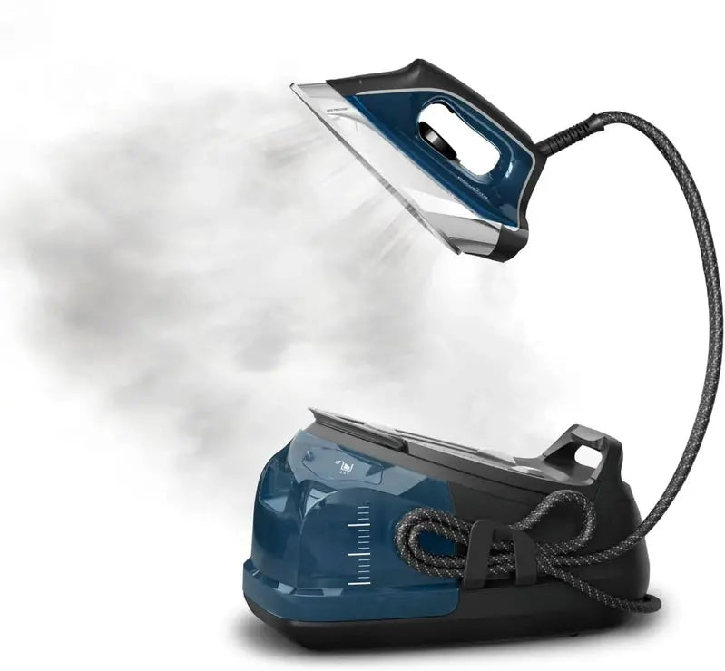 Rowenta Steam Generator Iron, 1800W, 1.1L Tank, Blue, 18.11in x 11.81in - DG8624