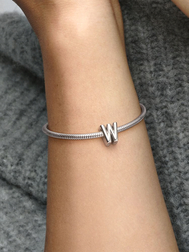 Letter W Alphabet Charm