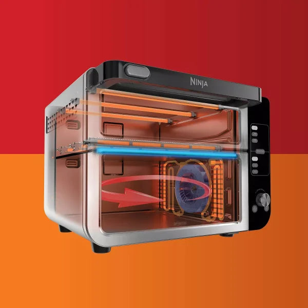 Ninja 12-in-1 Double Oven With FlexDoor, Rapid Top Oven, Convection And Air Fry Bottom Oven - DCT401