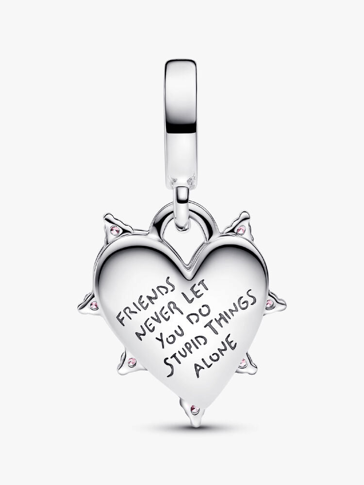 Friendship Opalescent Double Dangle Charm