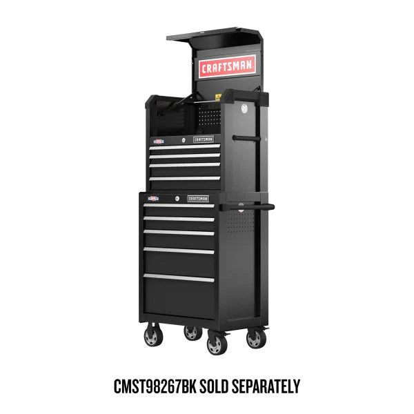 CRAFTSMAN Rolling Tool Cabinet 26.5-in W x 37.5-in H 5-Drawer Steel Black - S2000