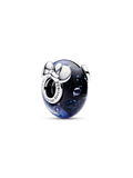 FINAL SALE - Disney Mickey Mouse & Minnie Mouse Blue Murano Glass Charm