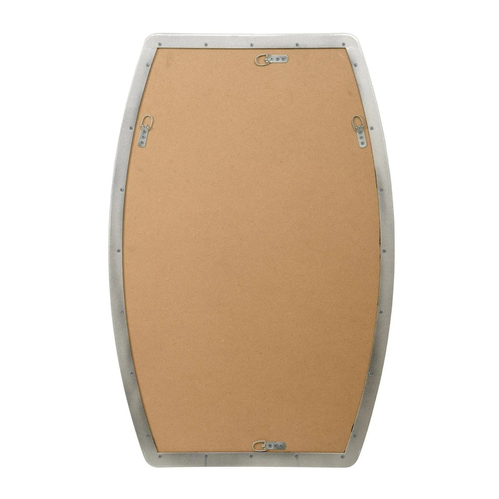 Oblong Metal Wall Mirror, 18 or 24 - Black, Gold, or Silver