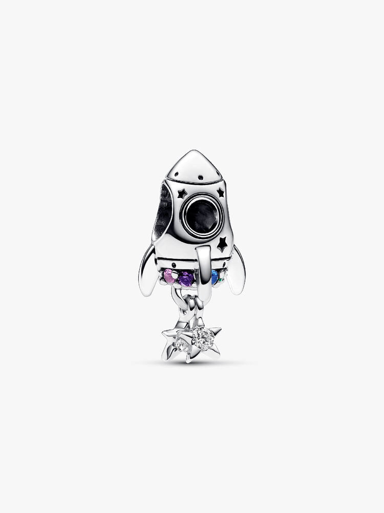 Space Love Rocket Charm